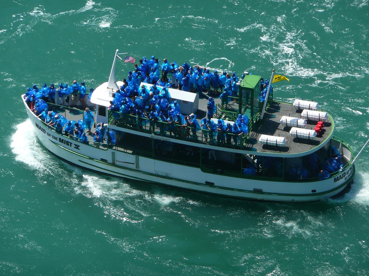 tourist boat, niagara fall, toronto, ontario, canada, waterfall, nature, water, boat